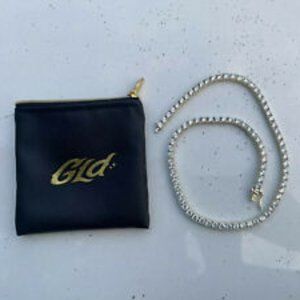 100% Authentic Shop GLD - Tennis Chain (18in) (18k Yellow Gold)